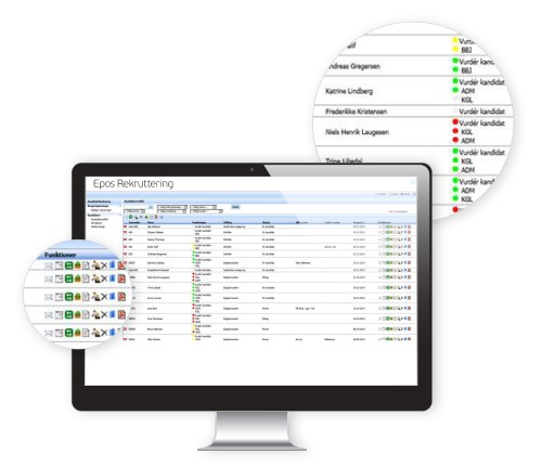 Epos rekruttering layout